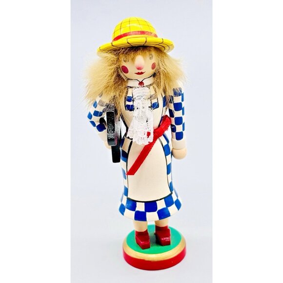 Michael Wolfe Other - Michael Wolfe Wood Wizard of Oz Dorothy Toto Nutcracker 5 inch